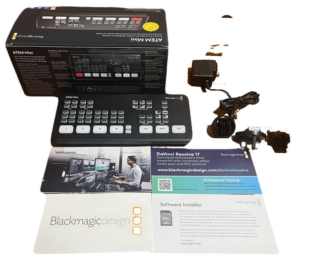 Blackmagic ATEM Mini マルチカメラスイッチャー　通電確認済