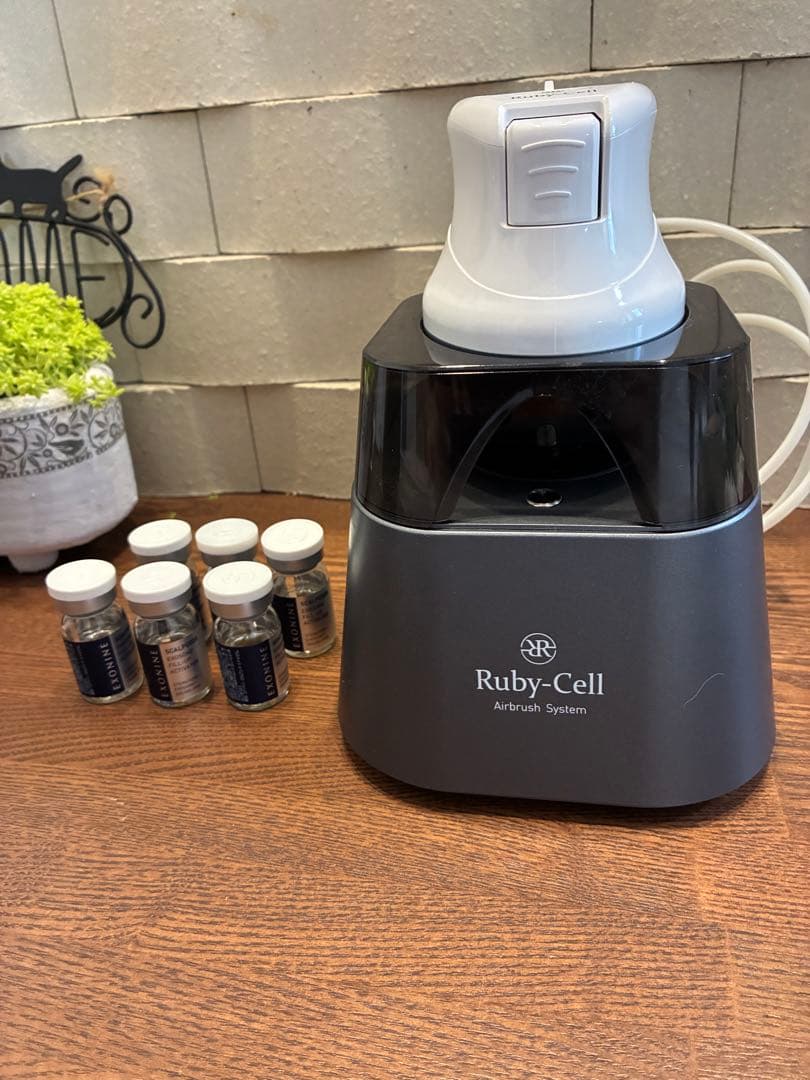 値下げ＆プレゼント❗️Ruby-Cell エアブラシシステム　エクソナイン6個付き