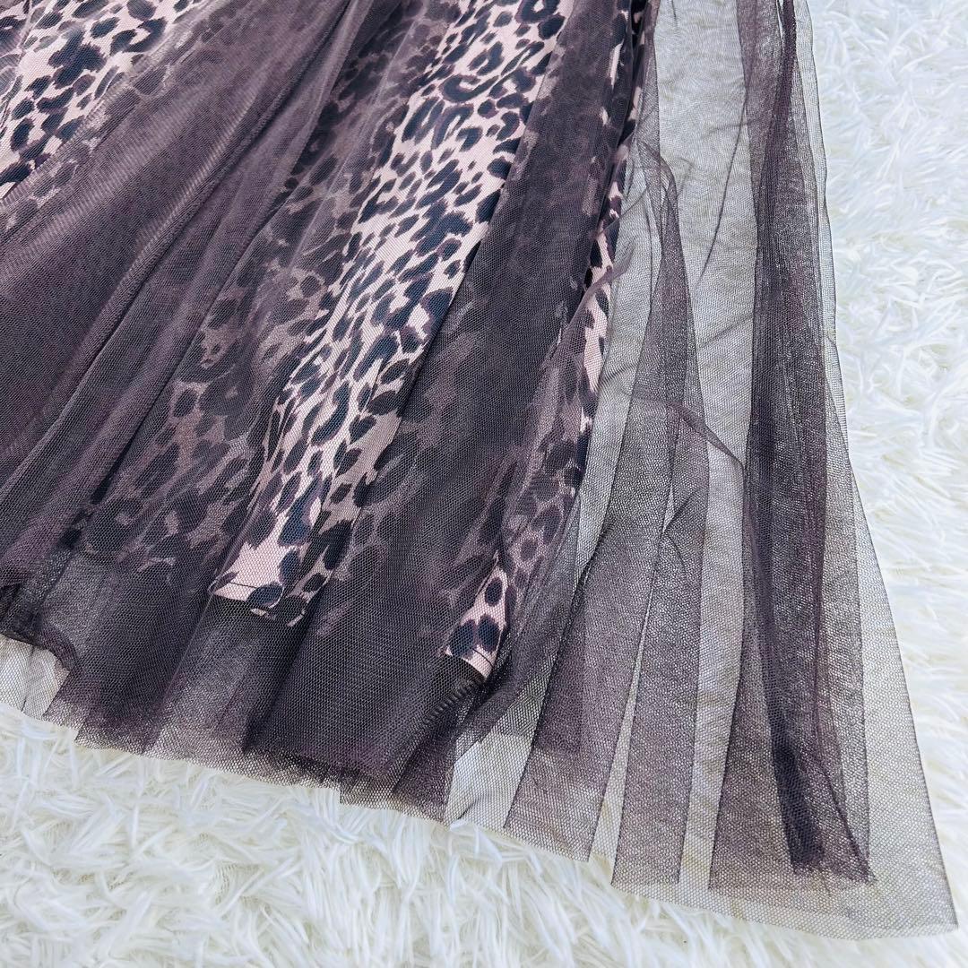 新品　EPOCA THE SHOP エポカ チュールレオパードプリントスカート