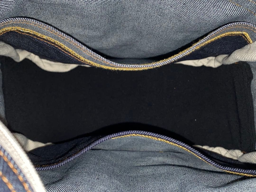 男女兼用☆岡山デニム☆リュック対応☆ワンショルダー☆ポーチ付き