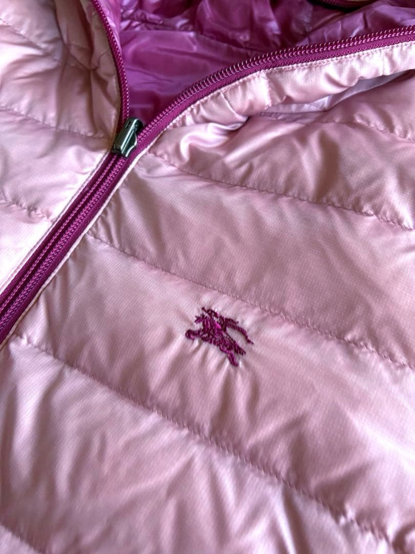 バーバリーブルーレーベル極美品　薄手春向きリバーシブルライトダウンアウター　38