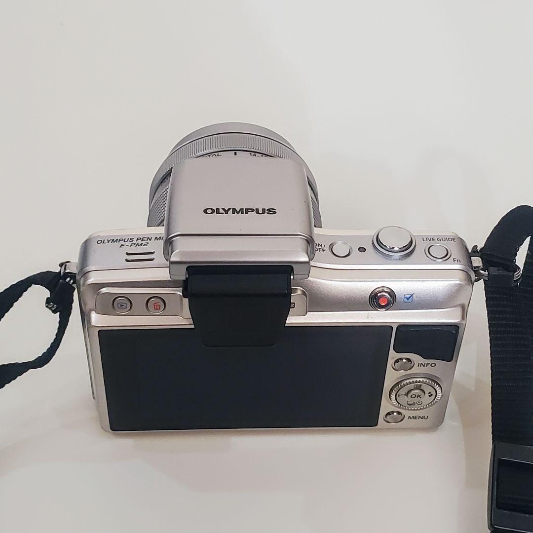 OLYMPUS ミラーレス一眼カメラ E-PM2 レンズフラッシュ付き