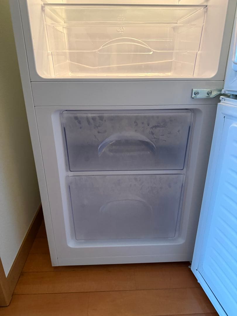 2ドア冷蔵庫 一人暮らし用 106L 右開き 2020年製