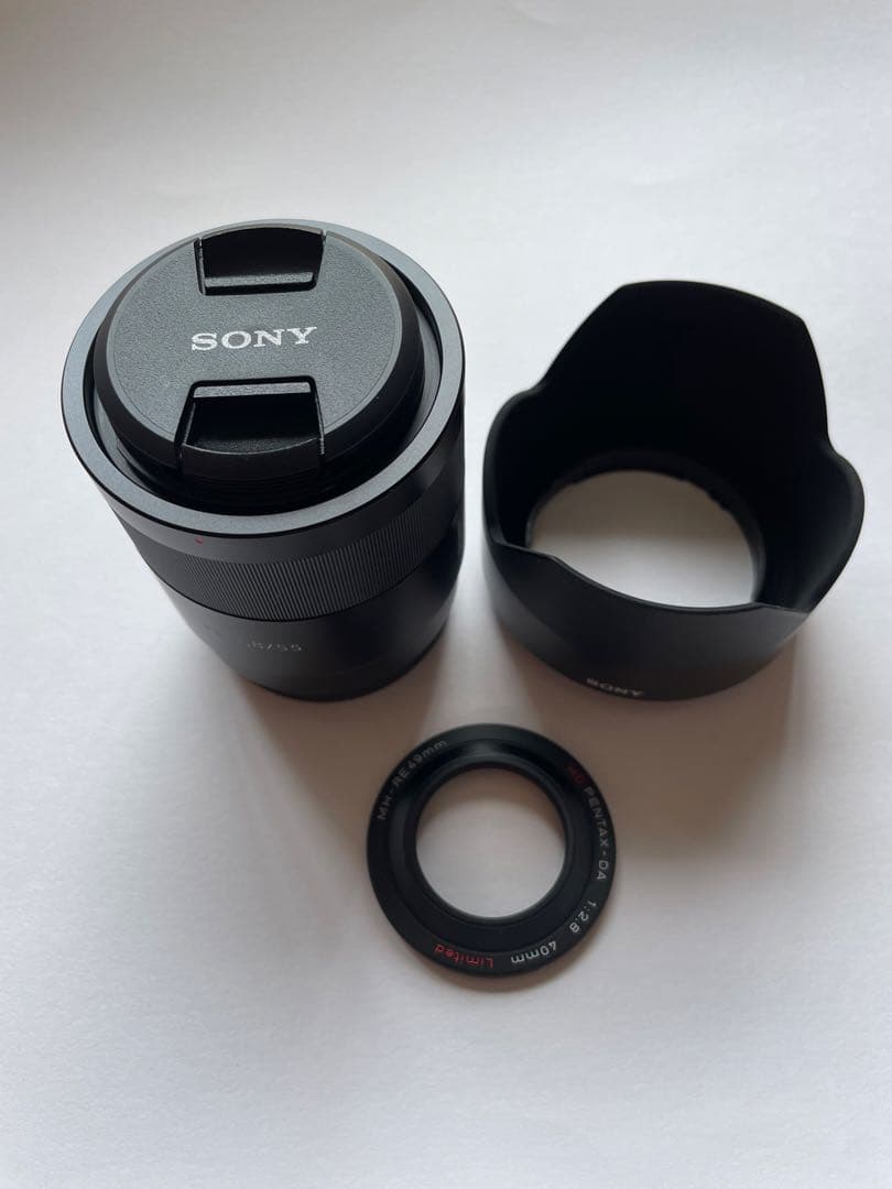 55mm f1.8 za メタルフード付き