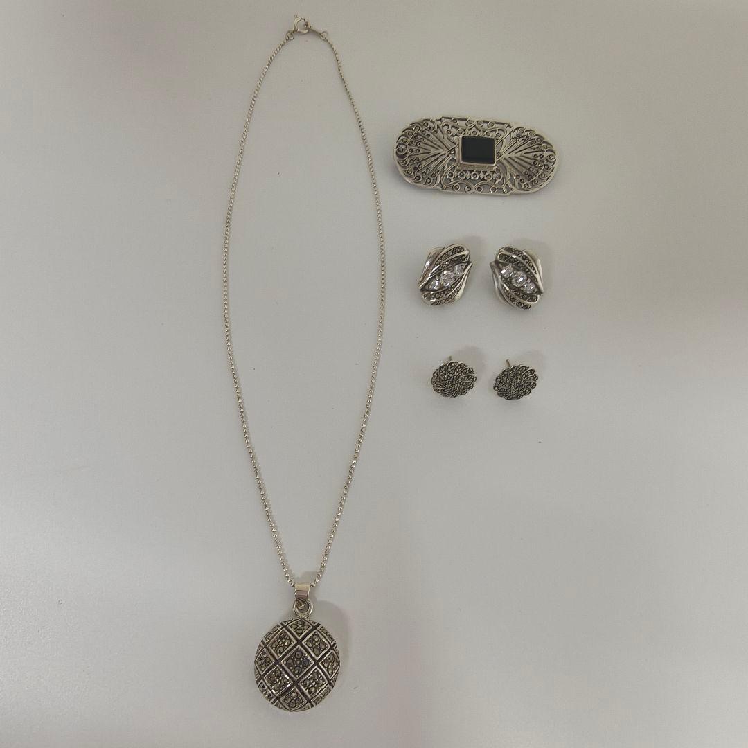 SV925 シルバーアクセサリー豪華4点セット