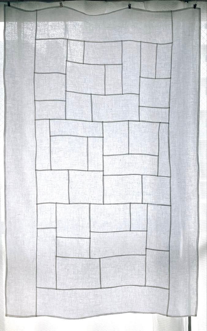 ポジャギ　125×80 ホワイトリネン　No.245 リクエスト分