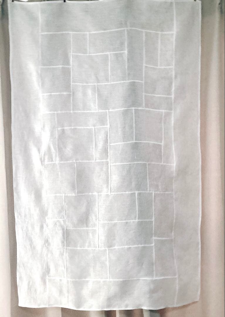 ポジャギ　125×80 ホワイトリネン　No.245 リクエスト分