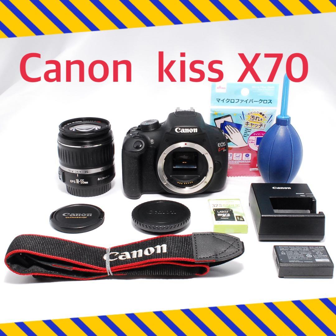 カメラデビューにもオススメ❤️Canon kiss X70❤️一眼レフ