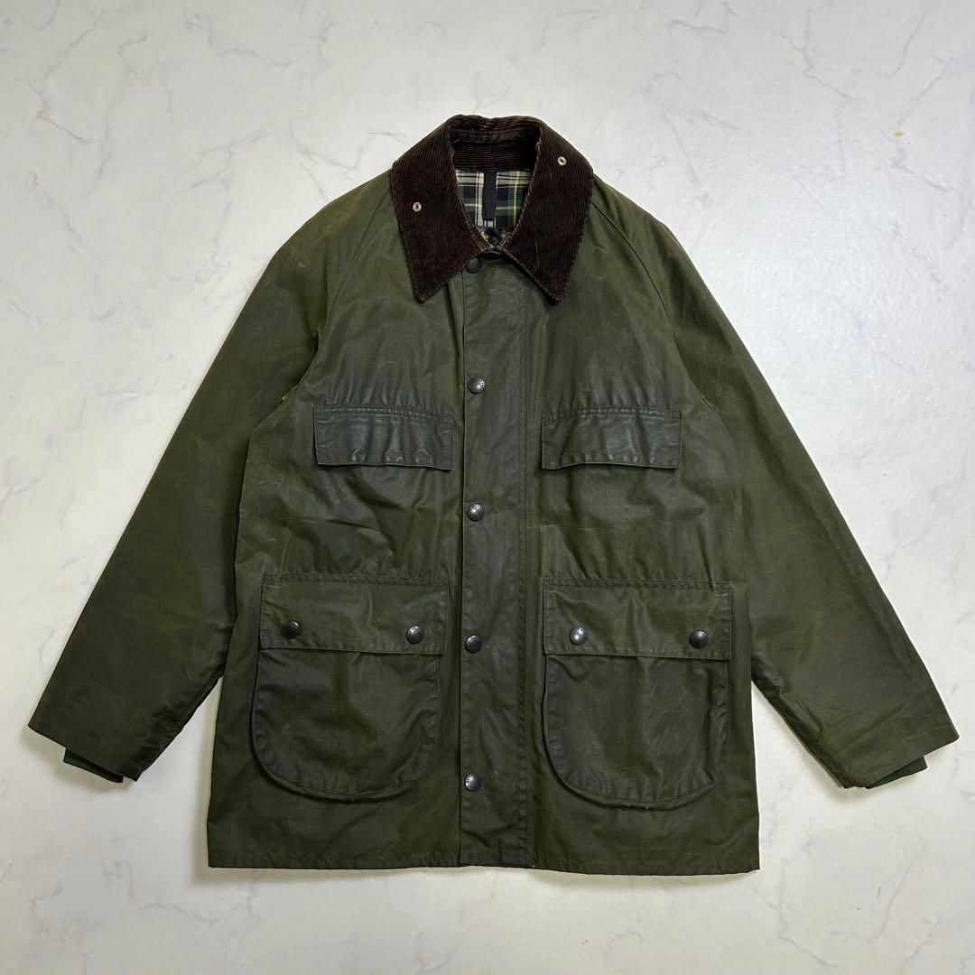 【88年製】BARBOUR BEDALE 4ポケット 旧3ワラント 36 セージ