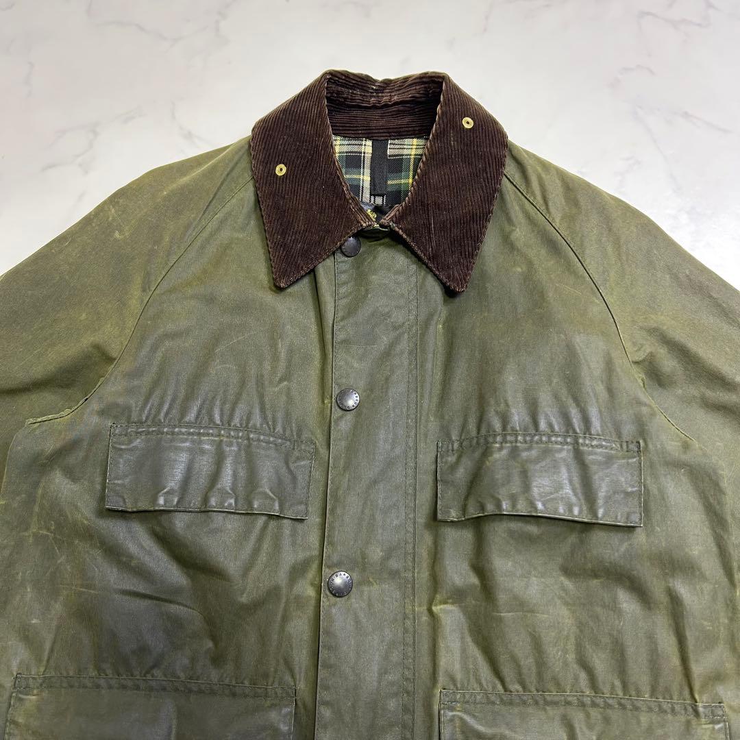 【88年製】BARBOUR BEDALE 4ポケット 旧3ワラント 36 セージ