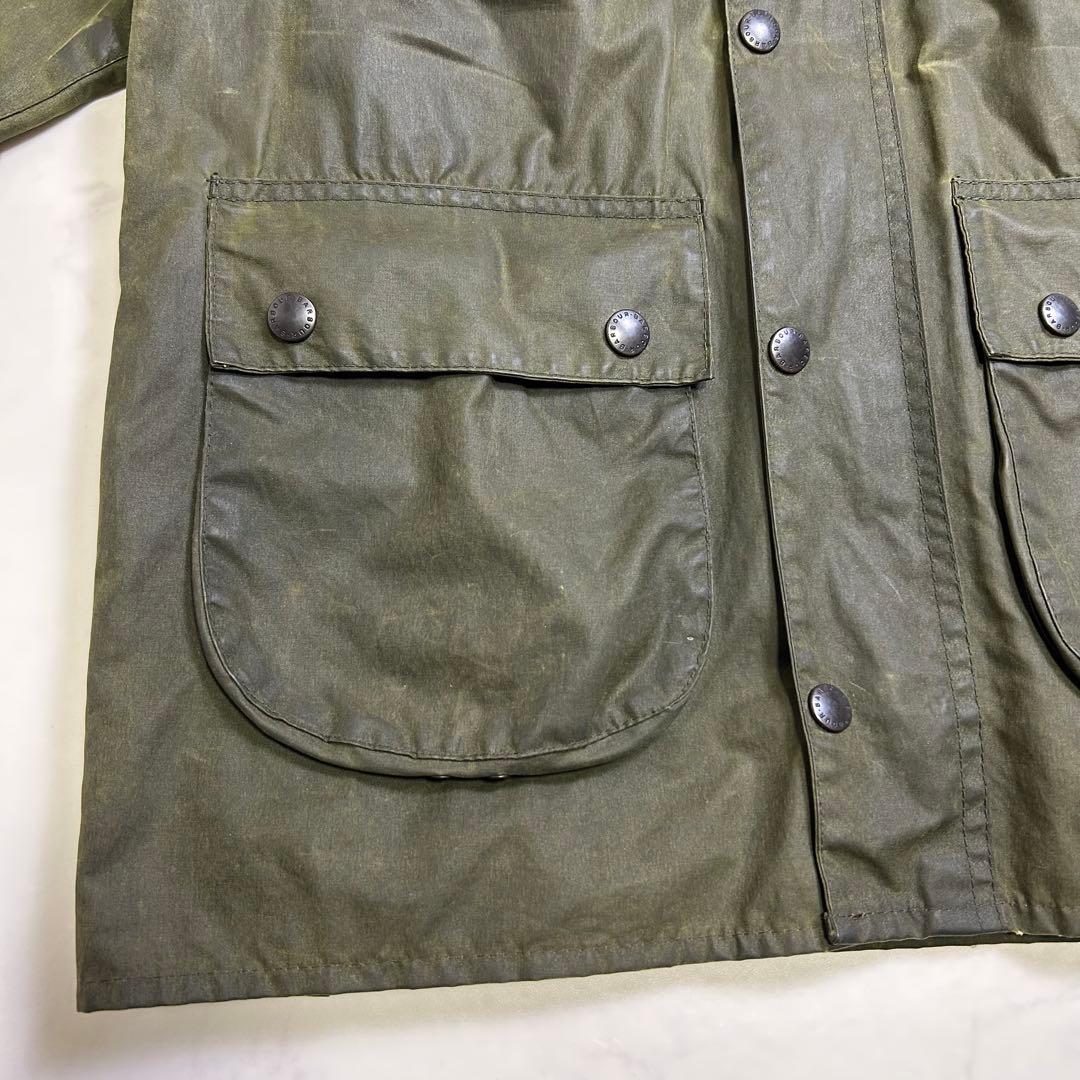 【88年製】BARBOUR BEDALE 4ポケット 旧3ワラント 36 セージ