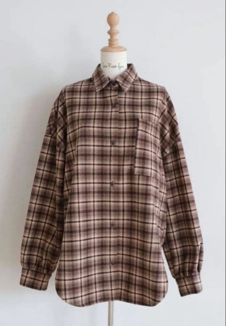 searoomlynn ルーズシルエットcheckシャツ S