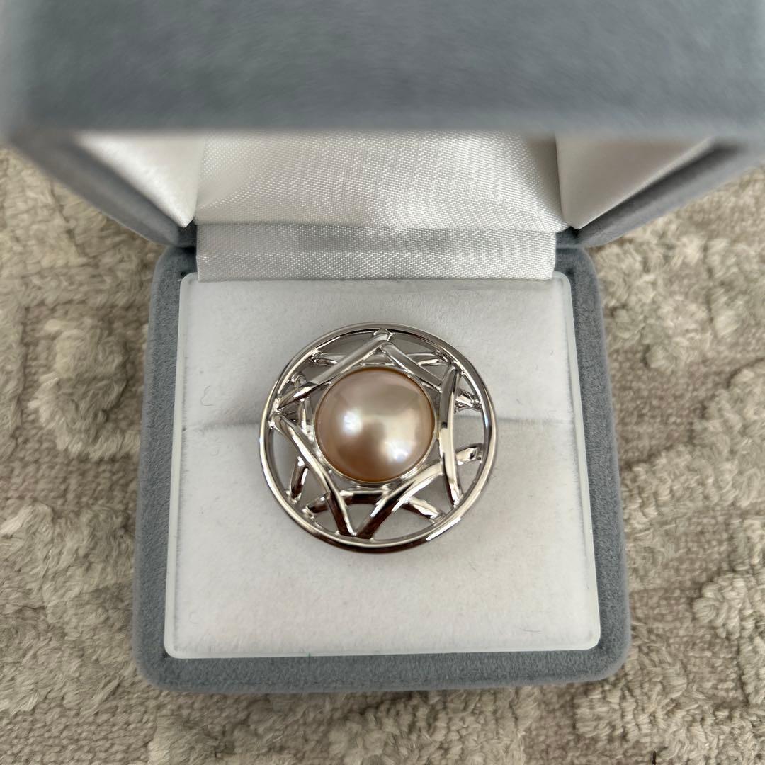 田崎　タサキ　スター形状パールブローチ