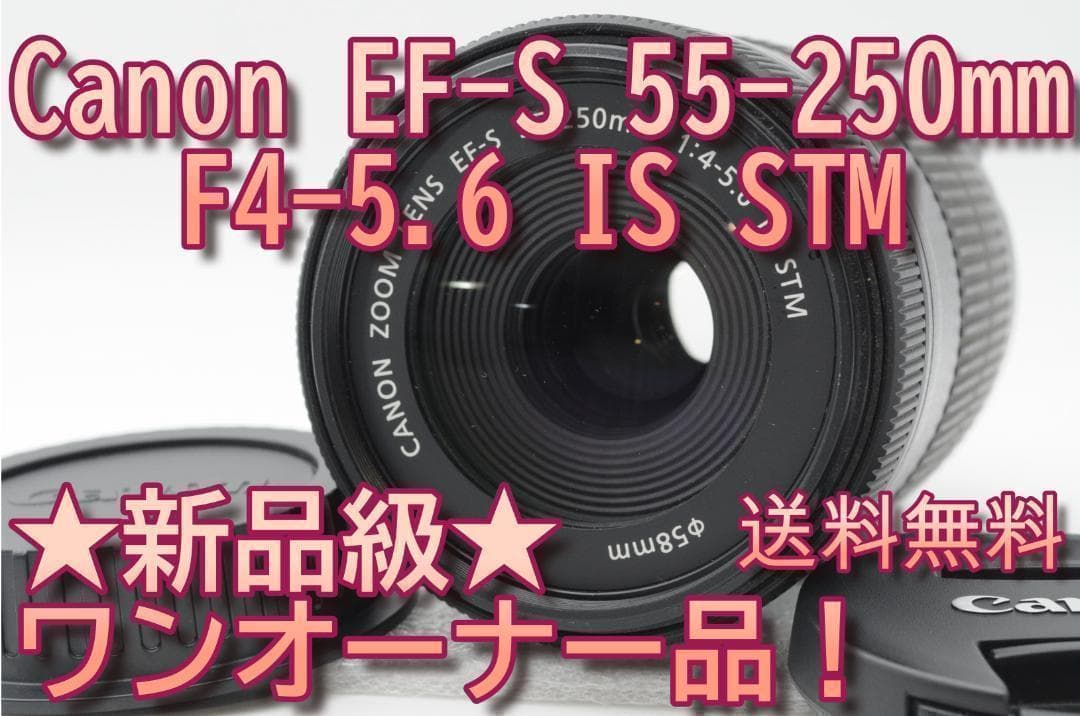 ■新品級①■ Canon EF-S 55-250mm f4-5.6 IS STM