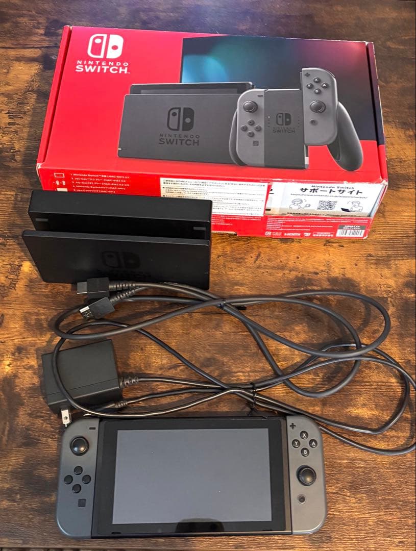 Nintendo Switch 本体 グレー 動作確認済み　⚠︎詳細確認願います
