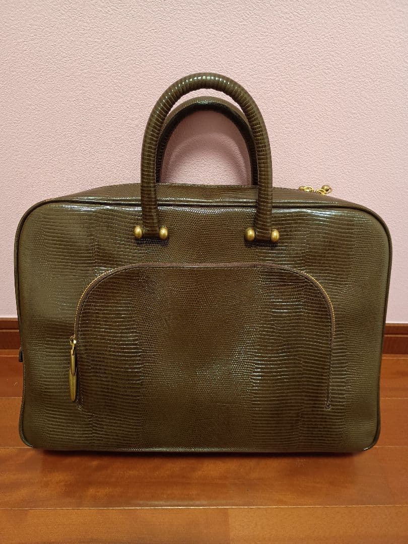 極美品TOFF&LOADSTONEトフ＆ロードストーンブリーフケース型押しレザー