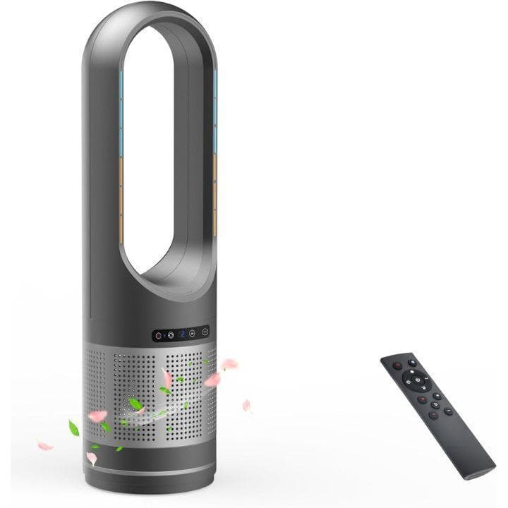 【美品訳あり】タワーファン 冷暖両用 空気清浄 扇風機 空気清浄機 羽なし扇風機