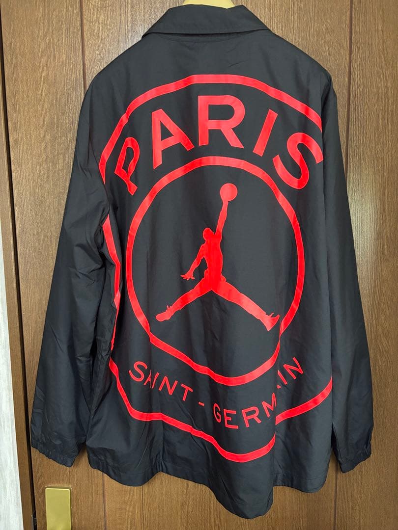 m*!様 春物　XL希少サイズJordan.ジョーダンPSG黒x赤コーチJK.美
