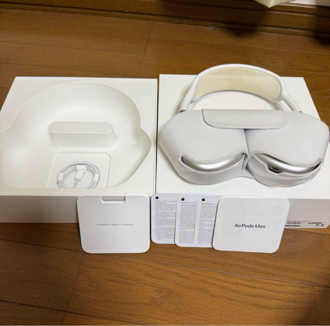 美品Apple AirPods Max シルバー 2025年5月末まで保証あり