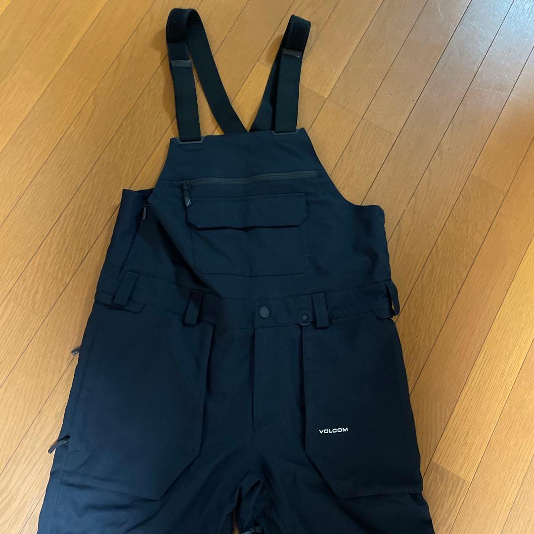 VOLCOM ブラック ビブパンツ オーバーオール