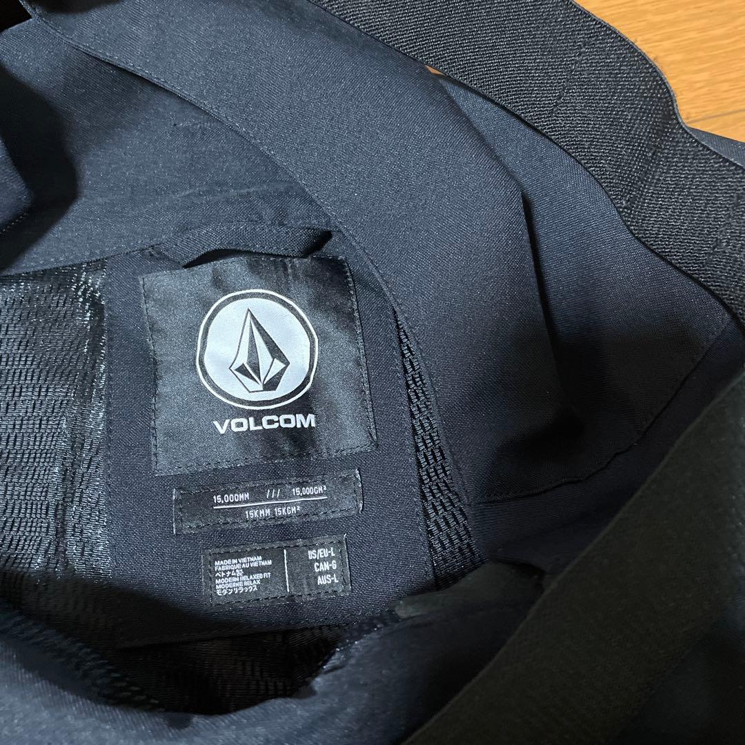 VOLCOM ブラック ビブパンツ オーバーオール