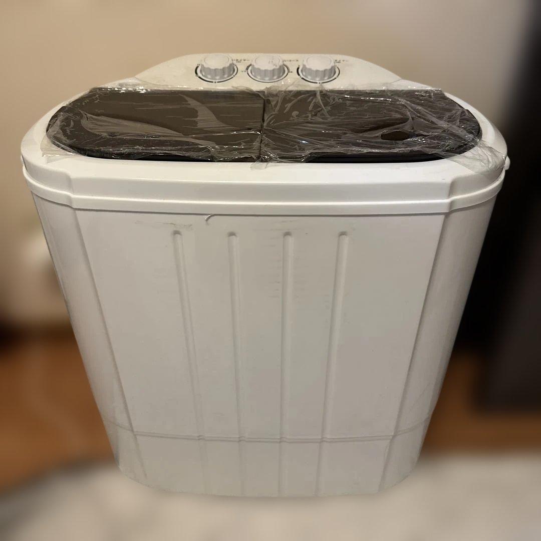 サンコー 小型二槽式洗濯機 別洗いしま専科 RCWASHR4 新品同様