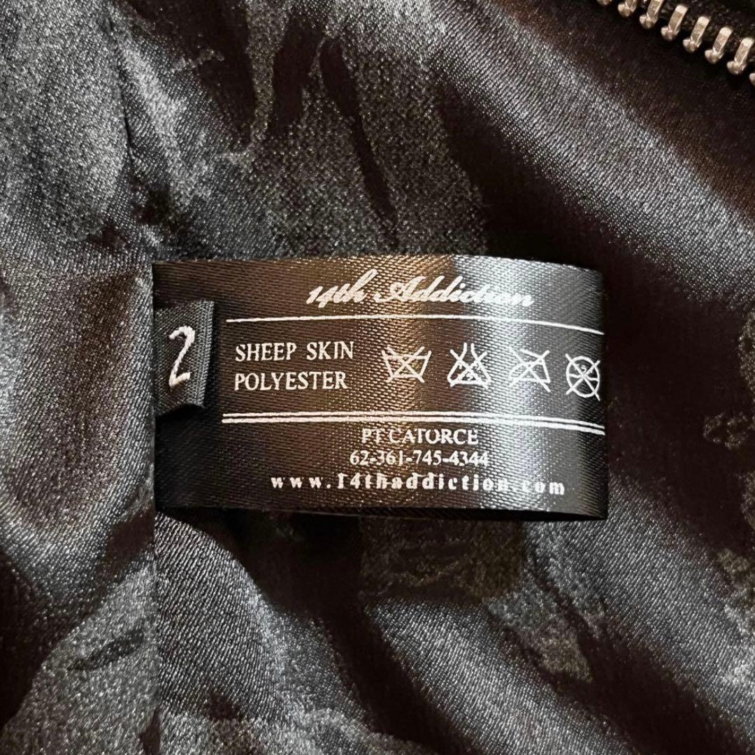 ジャケット・アウター 14th addiction cross zip riders fur