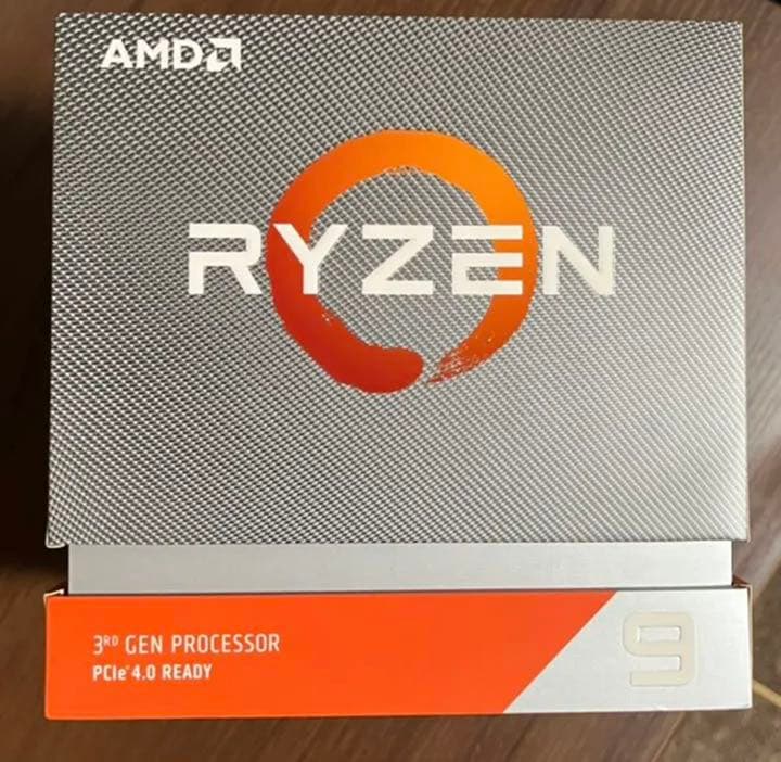 美品 AMD Ryzen 9 3900X 付属品クーラー未使用 日本国内正規品