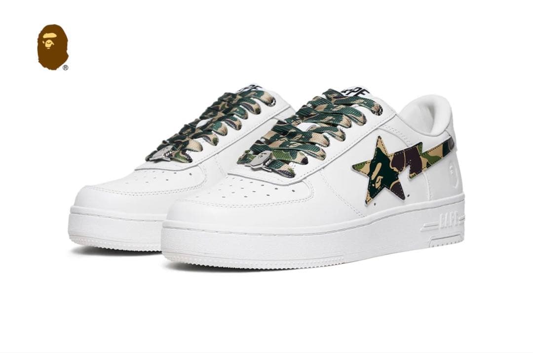 A BATHING APE BAPE STA ホワイト カモフラージュ