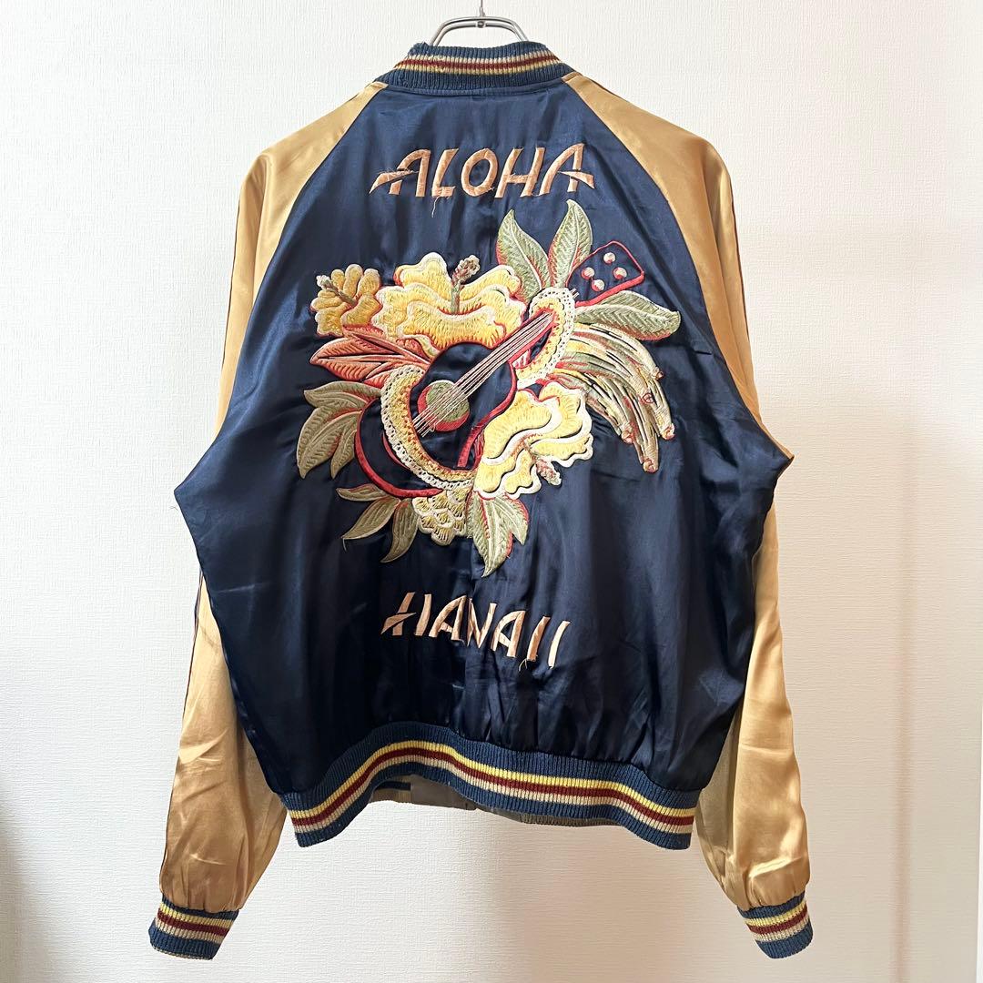 テーラー東洋 スカジャン ウクレレ アロハ 龍 リバーシブル