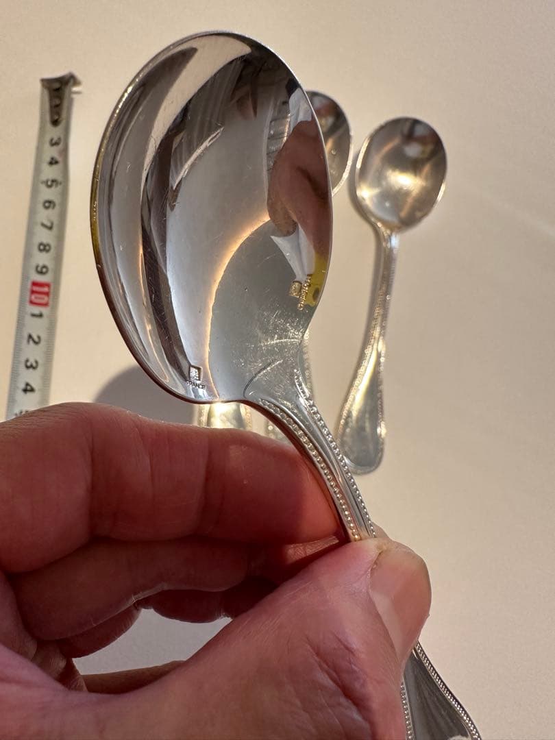 クリストフル　コンソメスプーン4本セット