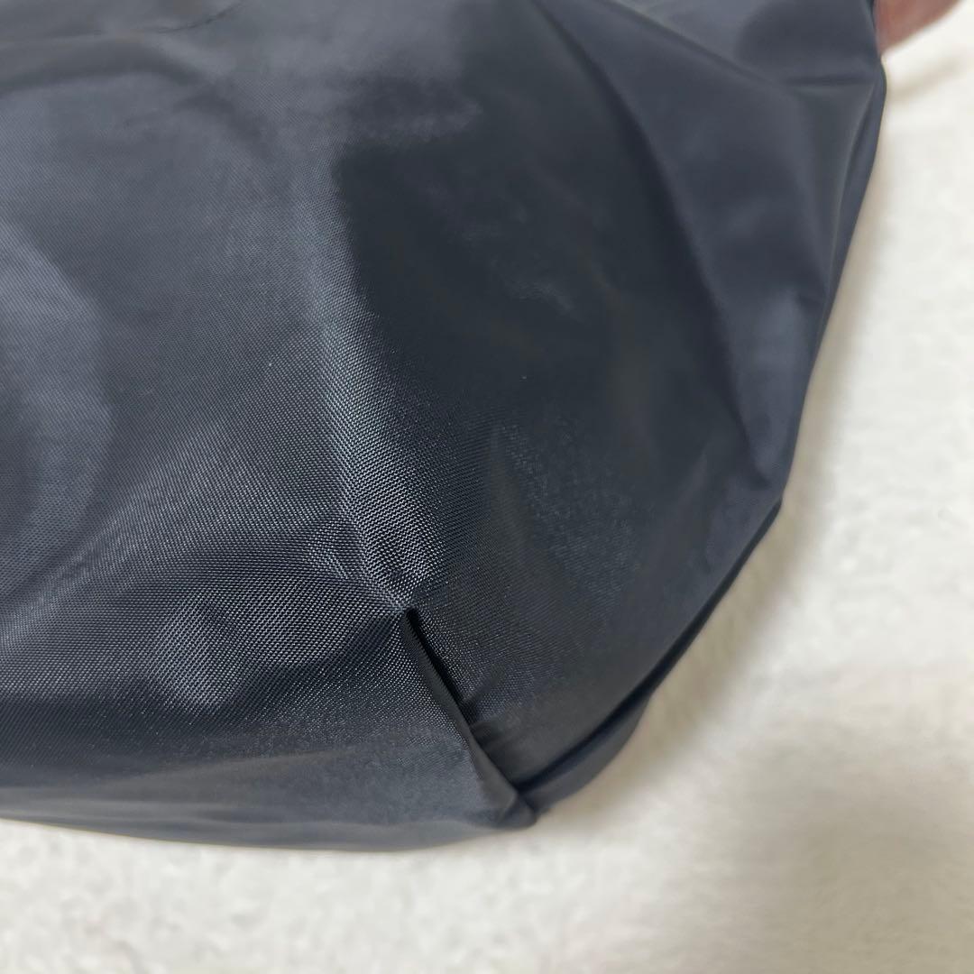 【極美品】ロンシャン ルプリアージュ M ブラック ブラウン ナイロン レザー