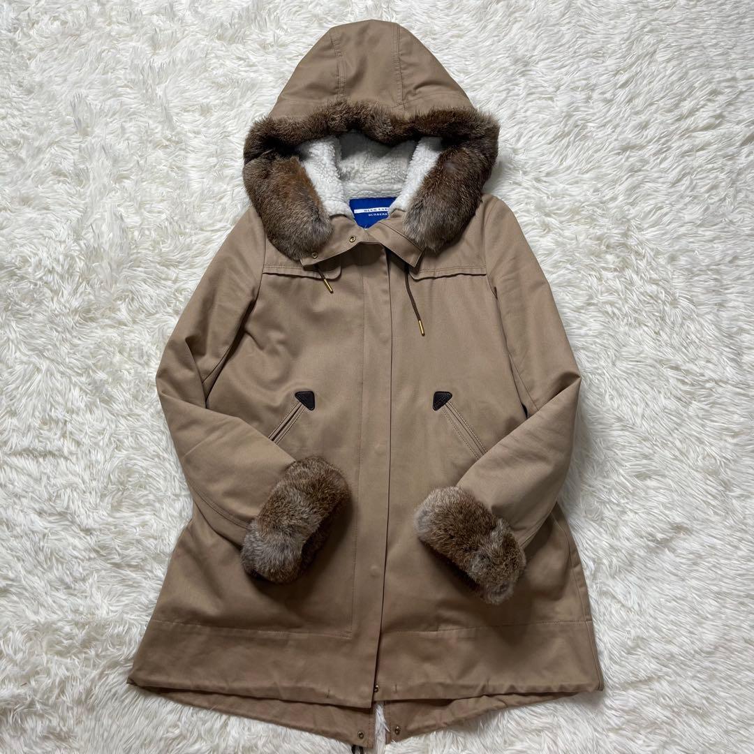 BURBERRY BLUE LABEL 2way モッズコート ライナー付き