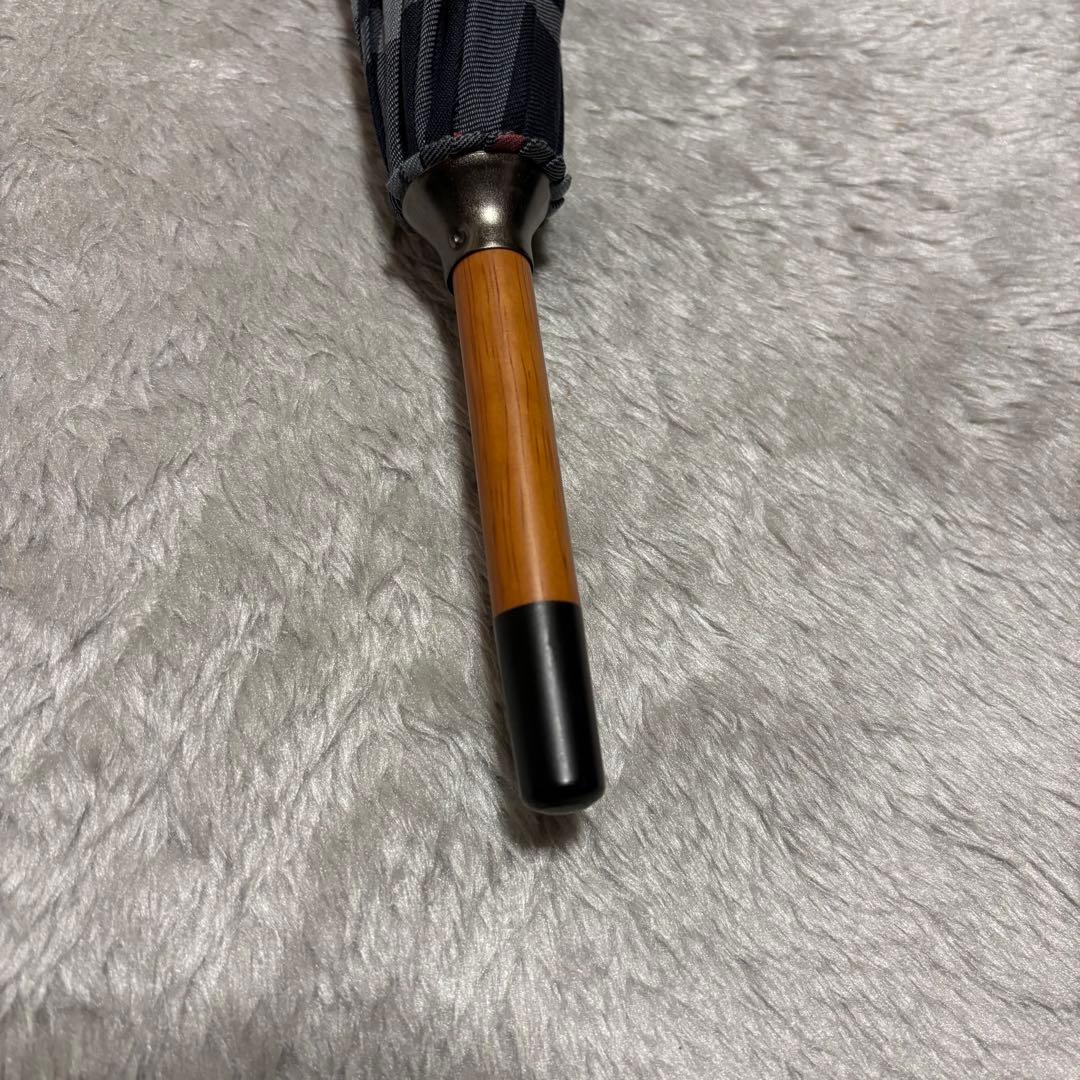 極美品 Burberrys バーバリー 長傘 ノバチェック ネイビー　傘袋あり