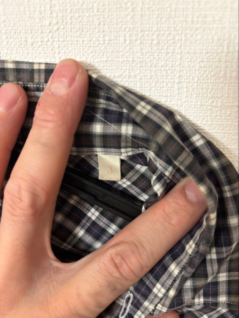 comoli 19ss タータンチェックシャツ　3