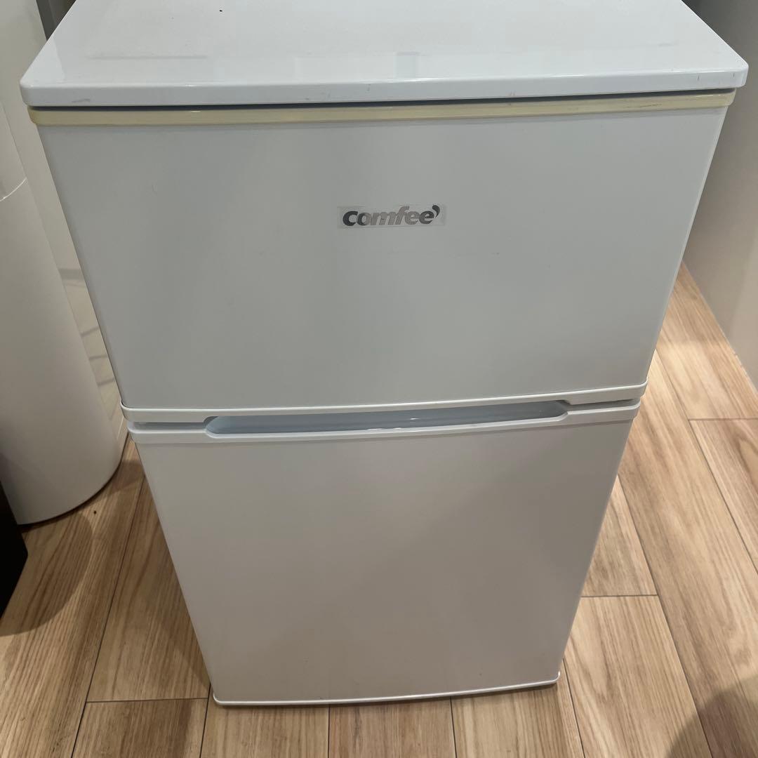 新品未使用 コンフィー 冷蔵庫 小型 一人暮らし 90L ホワイト
