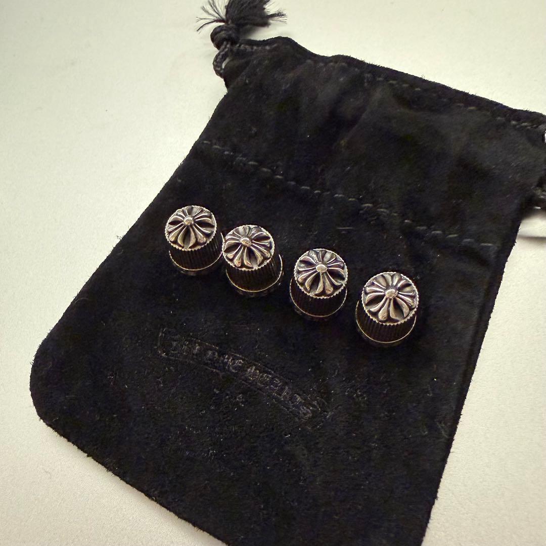 まぐろ 新品 クロムハーツ バルブキャップ クリスマス ノベルティ 4個