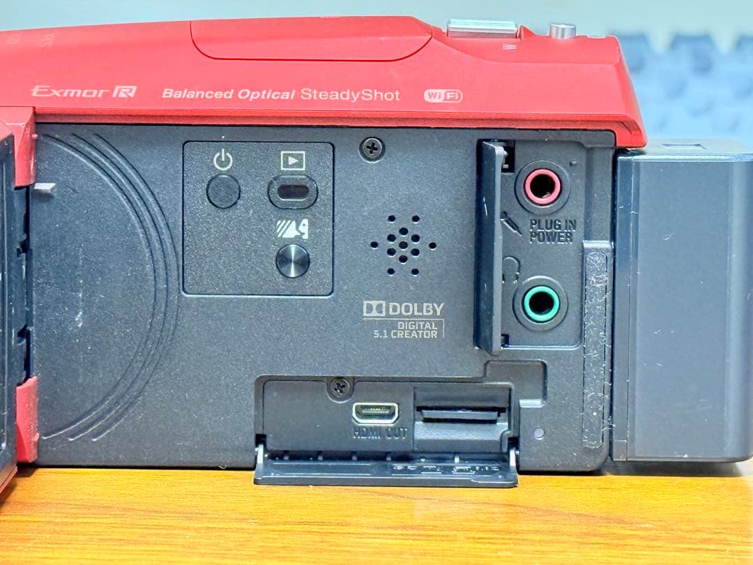 SONY HDR-CX680 ビデオカメラ 赤色本体