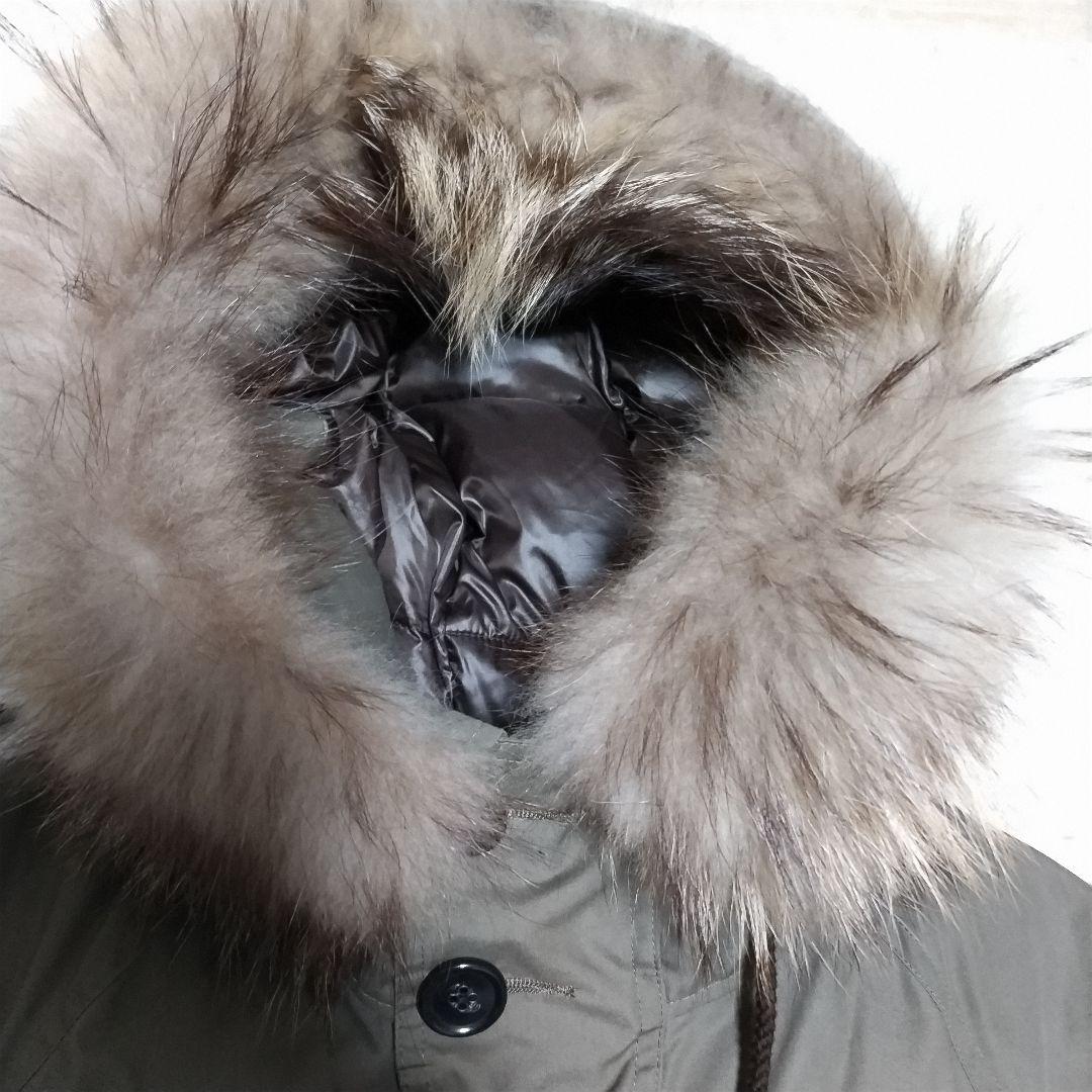 美品　ナノユニバース　西川ダウン　ダウンジャケット　ラクーン　着脱可　N-3B