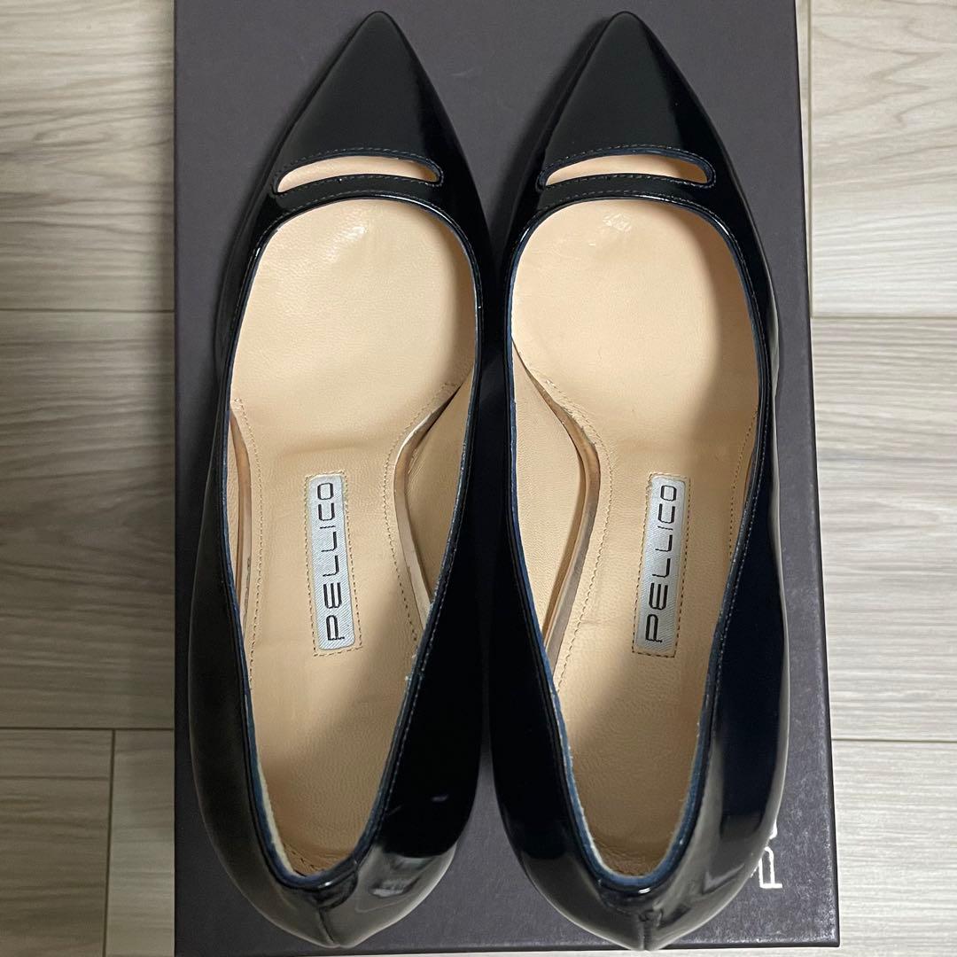 ☆未使用☆ペリーコPELLICO ANDREA パンプス　エナメル　ブラック