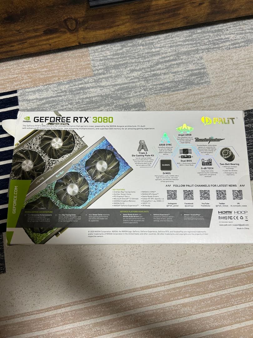 小*)様 Palit GeForce RTX 3080 10GB