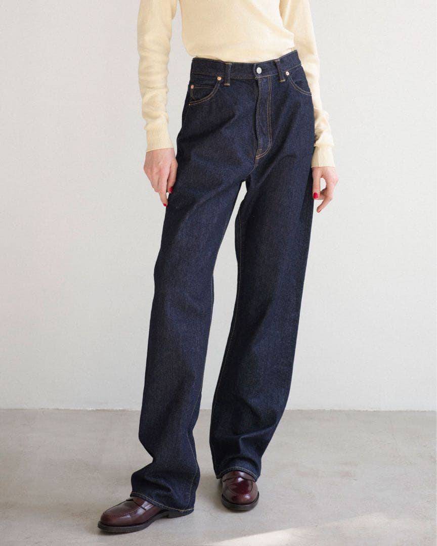 ★美品★シンゾーン shinzone MARILYN DENIM ネイビー 32