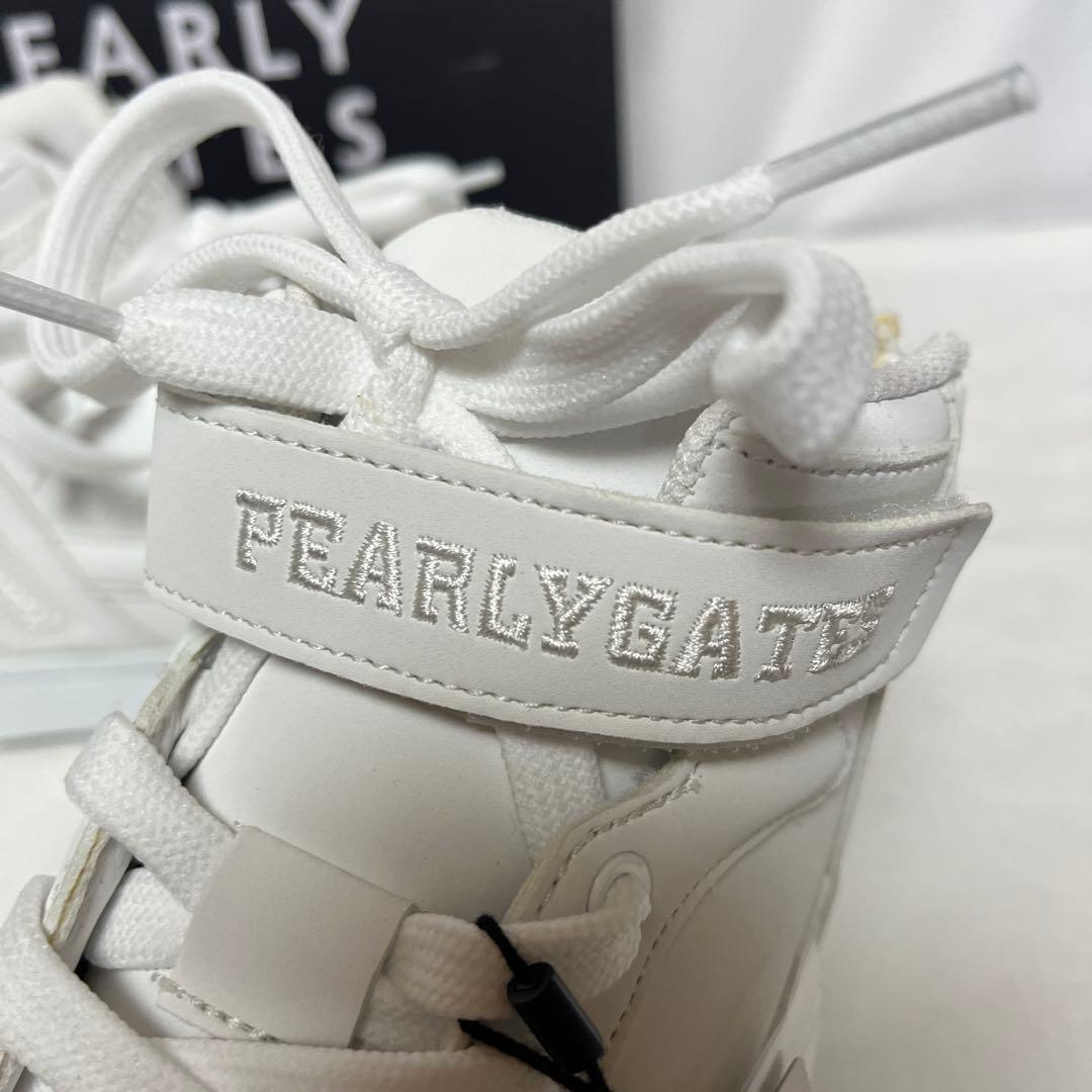 新品 PEARLY GATES ハイカット ゴルフシューズ 白23.5cm