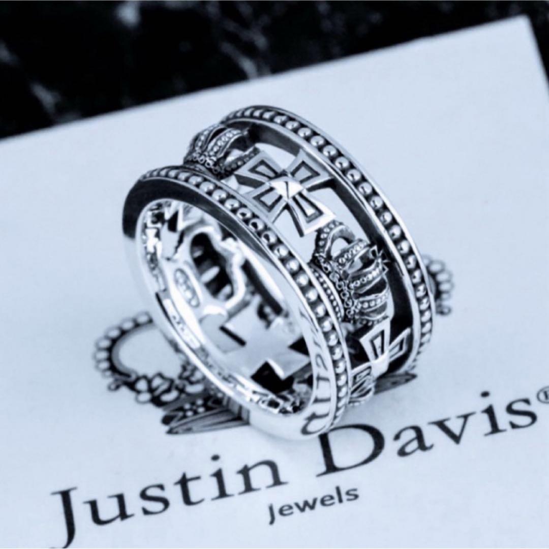 美品!ジャスティンデイビス SRJ175 クロスクラウンリング