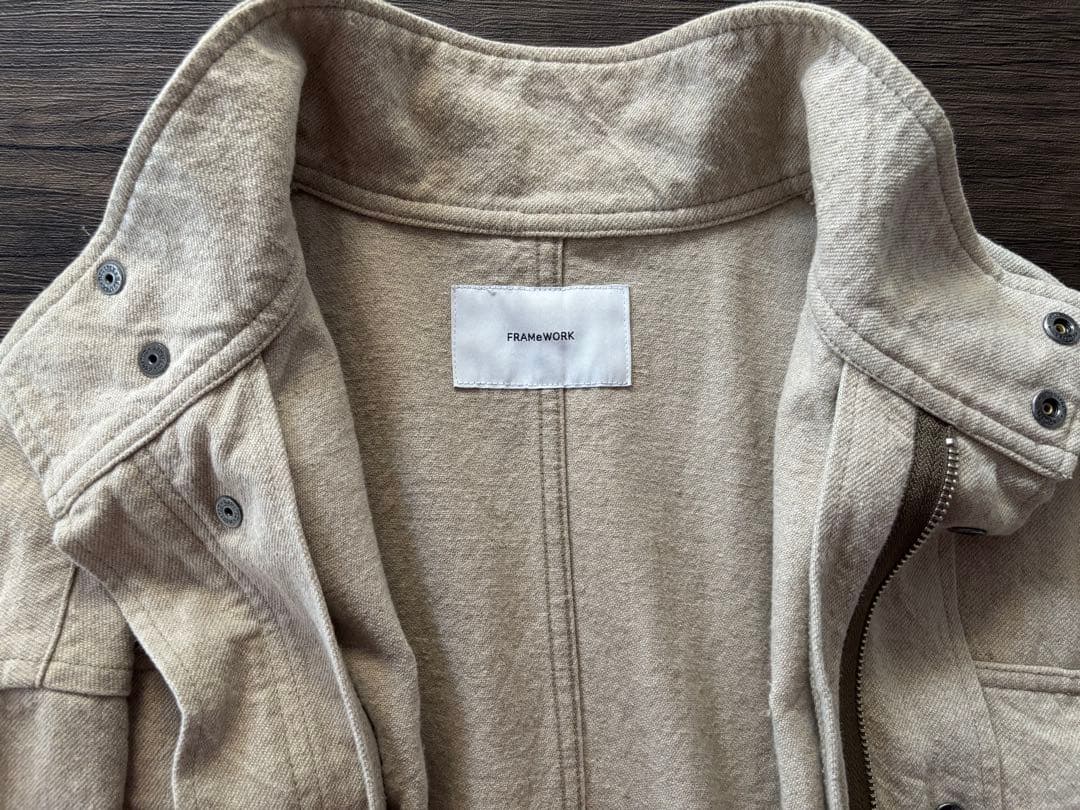 【FRAMeWORK】綿麻キャンバスフィールドジャケット