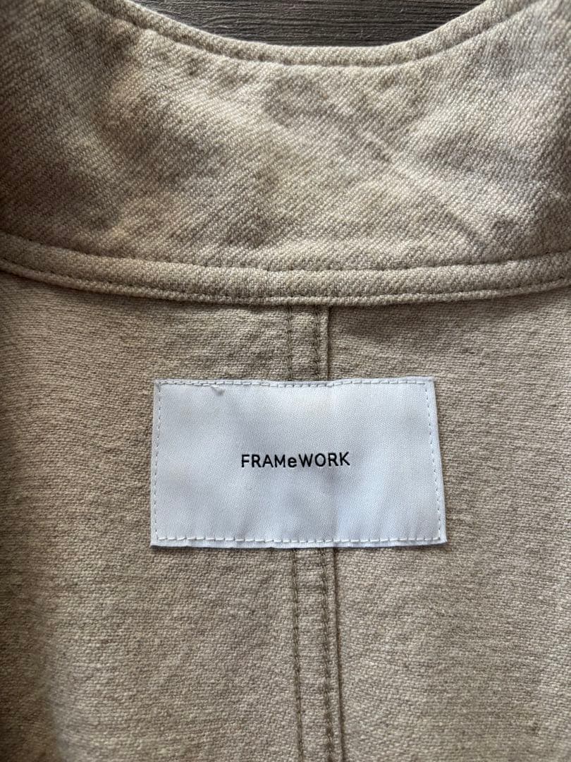 【FRAMeWORK】綿麻キャンバスフィールドジャケット