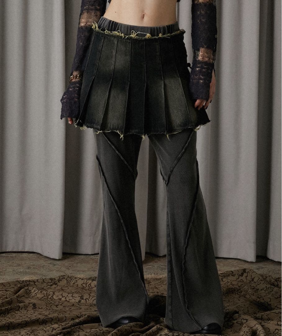 プランクプロジェクト スカートレイヤードパンツ