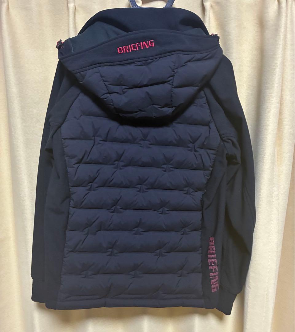 BRIEFING フード付きダウンジャケット S ブラック