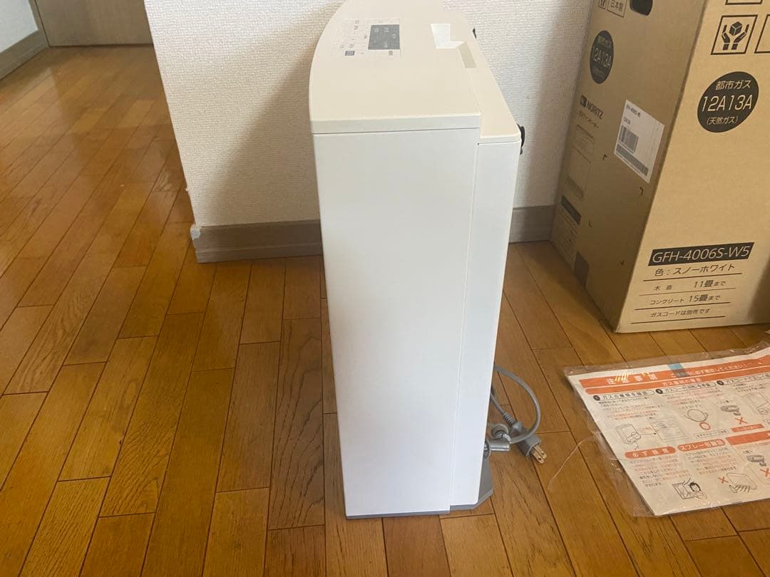 ノーリツ ガスファンヒーター GFH-4006-W5 都市ガス12/13A