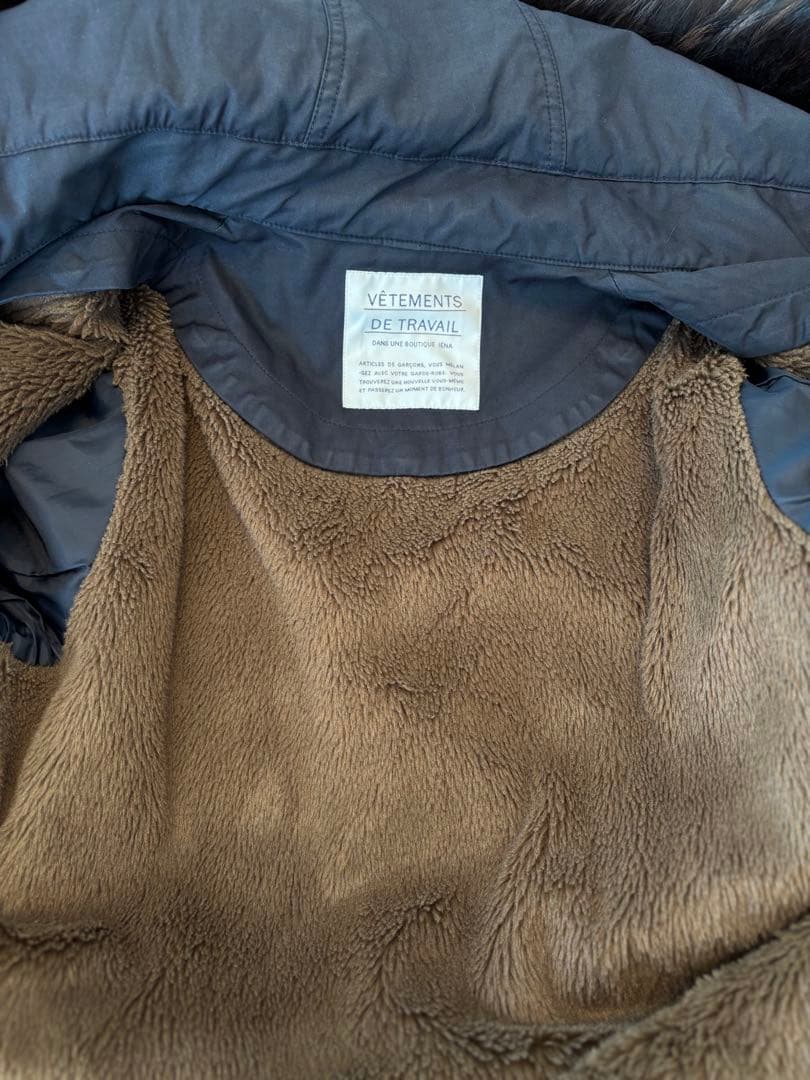 【即購入OK！】IENAイエナ　ネイビーモッズコート リアルファー＆ライナー付